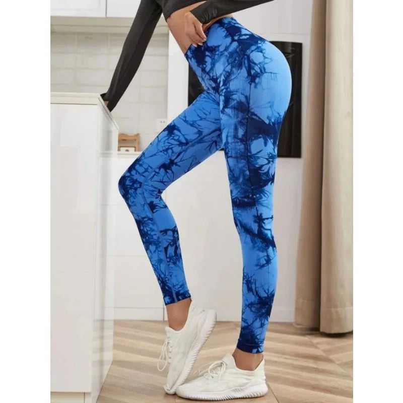 Sarah High Waist Leggings Tie Dye