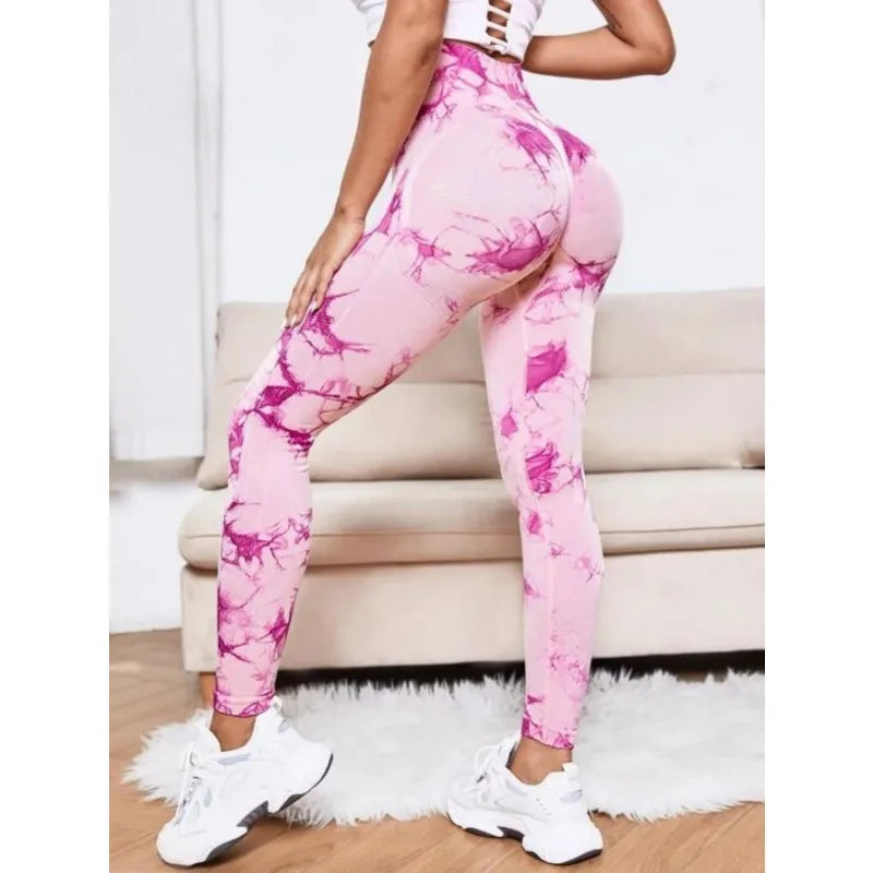 Sarah High Waist Leggings Tie Dye