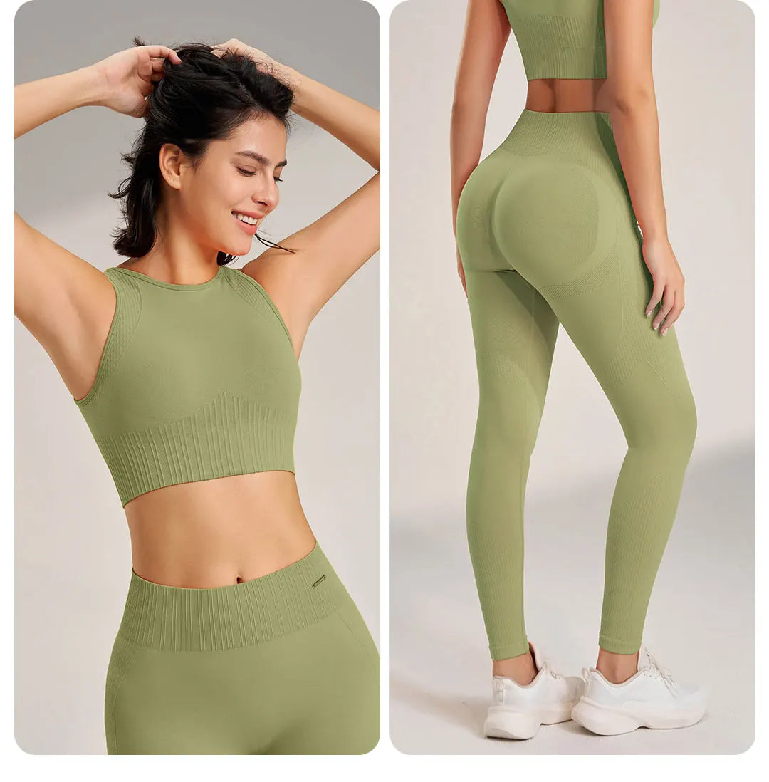 High Waisted Leggings and Top