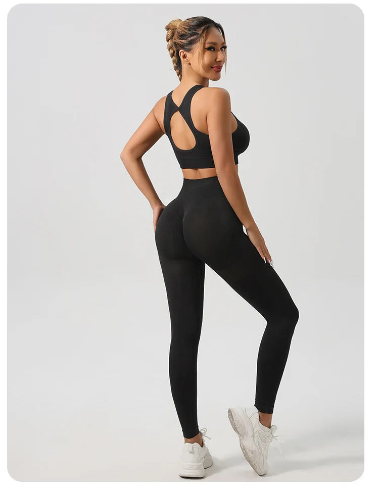 Kira 2pcs Sport Sets Hollow Back