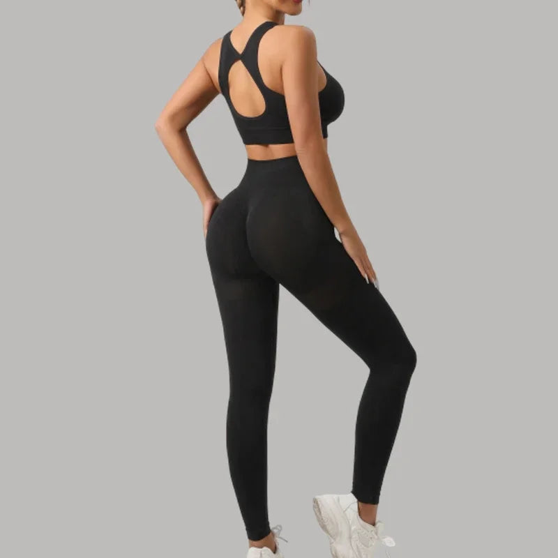 Kira 2pcs Sport Sets Hollow Back