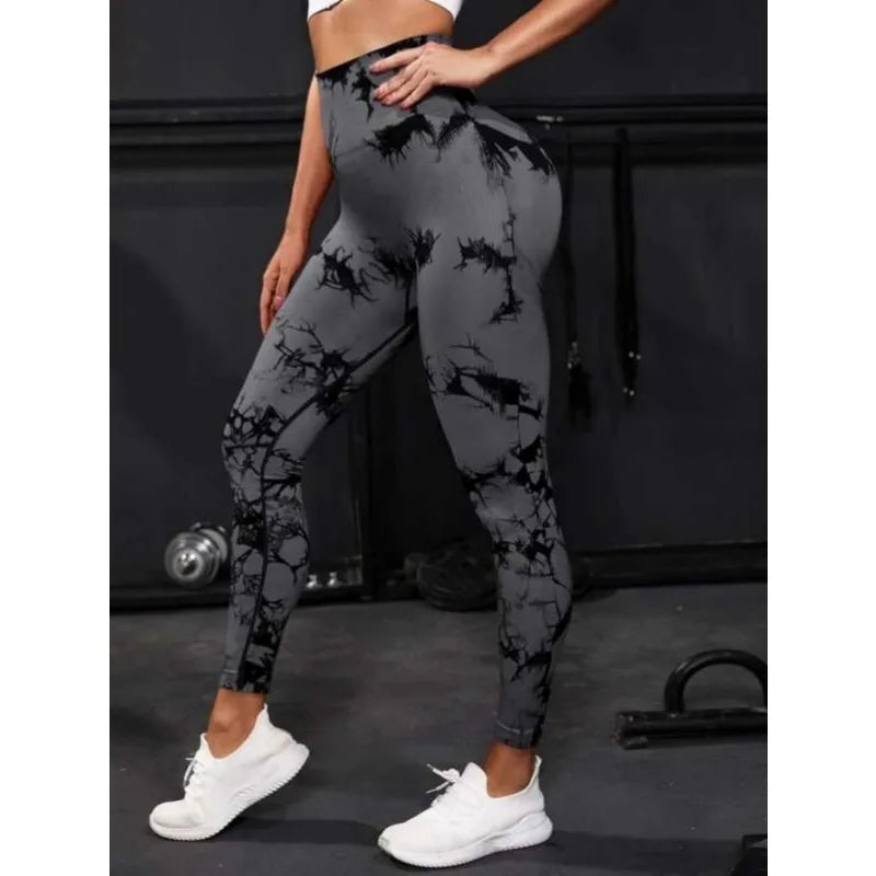 Sarah High Waist Leggings Tie Dye