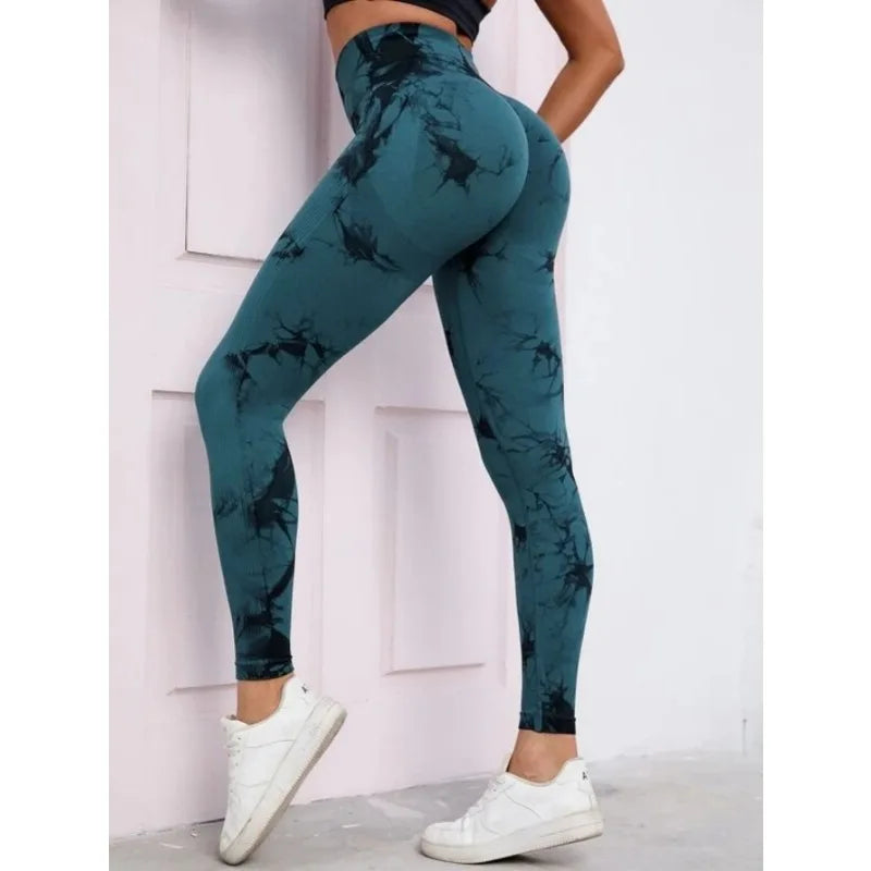 Sarah High Waist Leggings Tie Dye