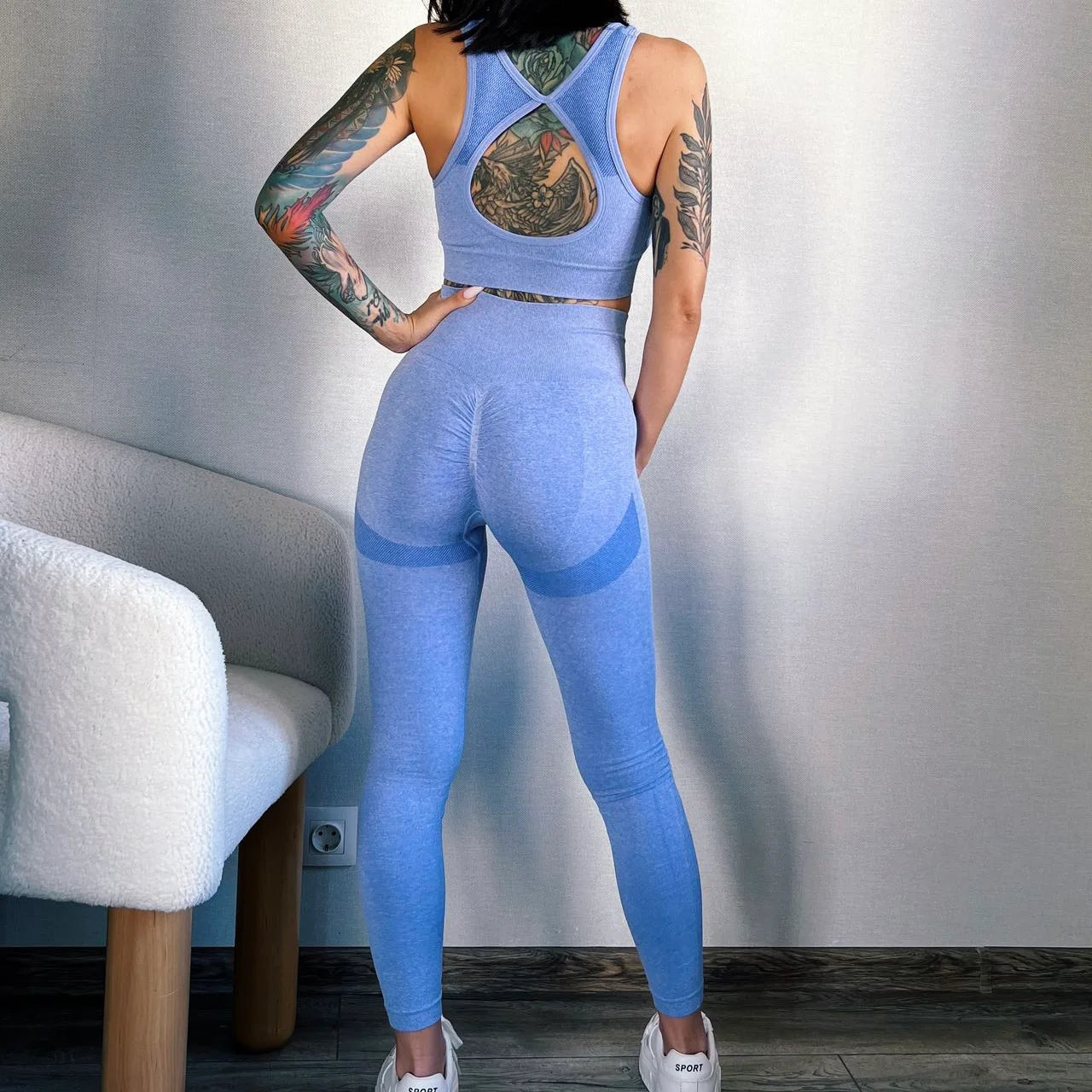 Kira 2pcs Sport Sets Hollow Back