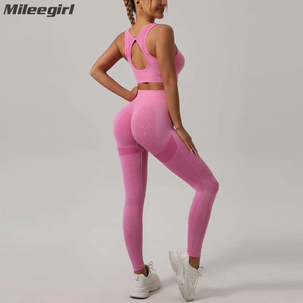 Kira 2pcs Sport Sets Hollow Back